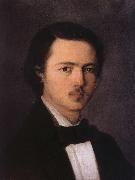 Nicolae Grigorescu Self Portrait oil